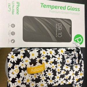 Brand new loopy case and glass screen protector